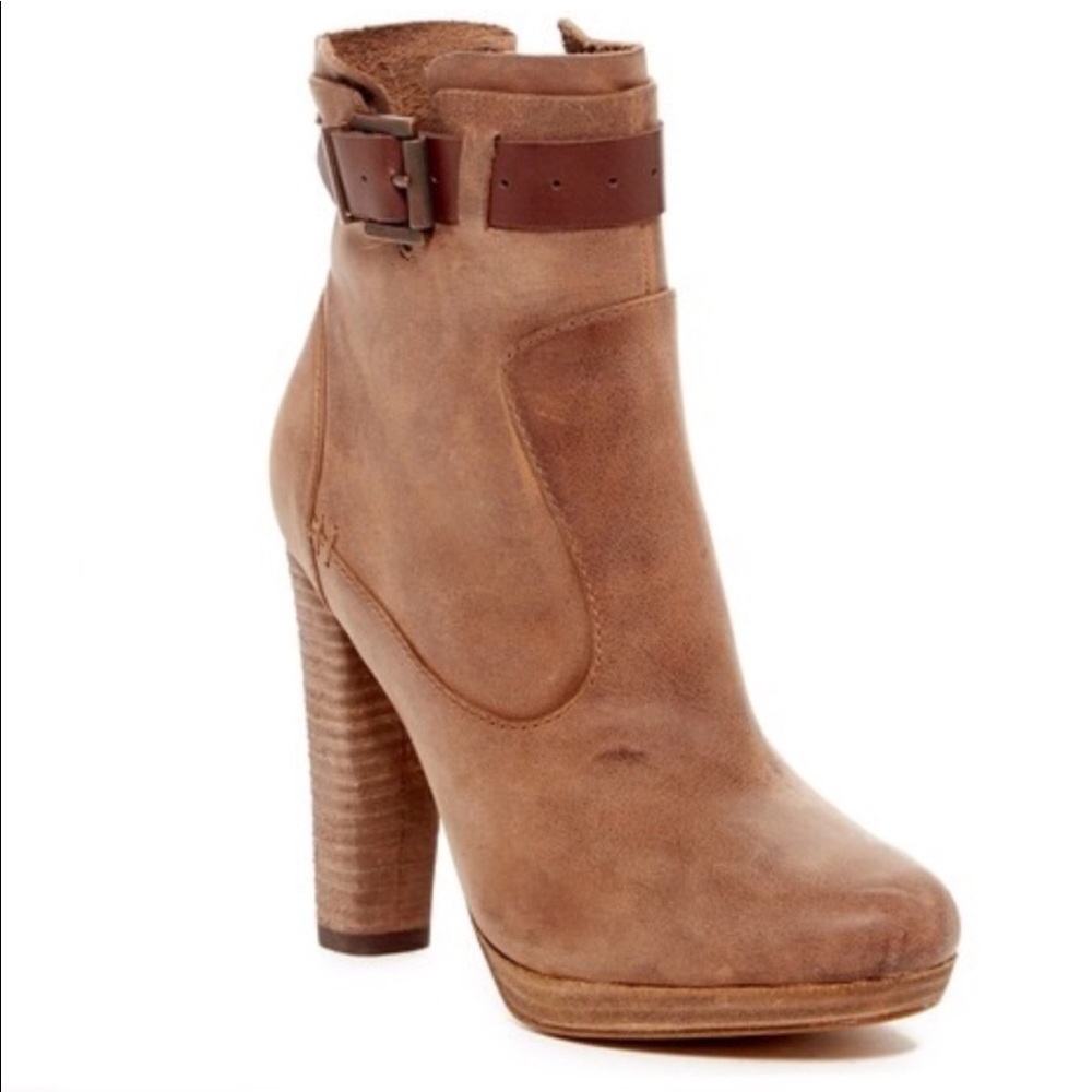•Diesel• Cuir Desir Bercy Leather Ankle Boot